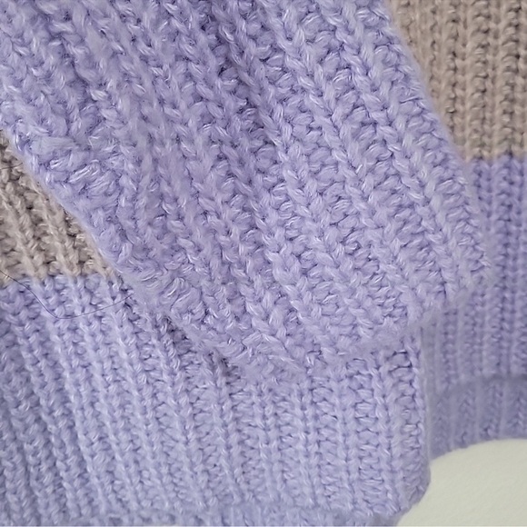 Ann Taylor Sweet color block turtle neck tunic sweater Medium - Picture 6 of 8